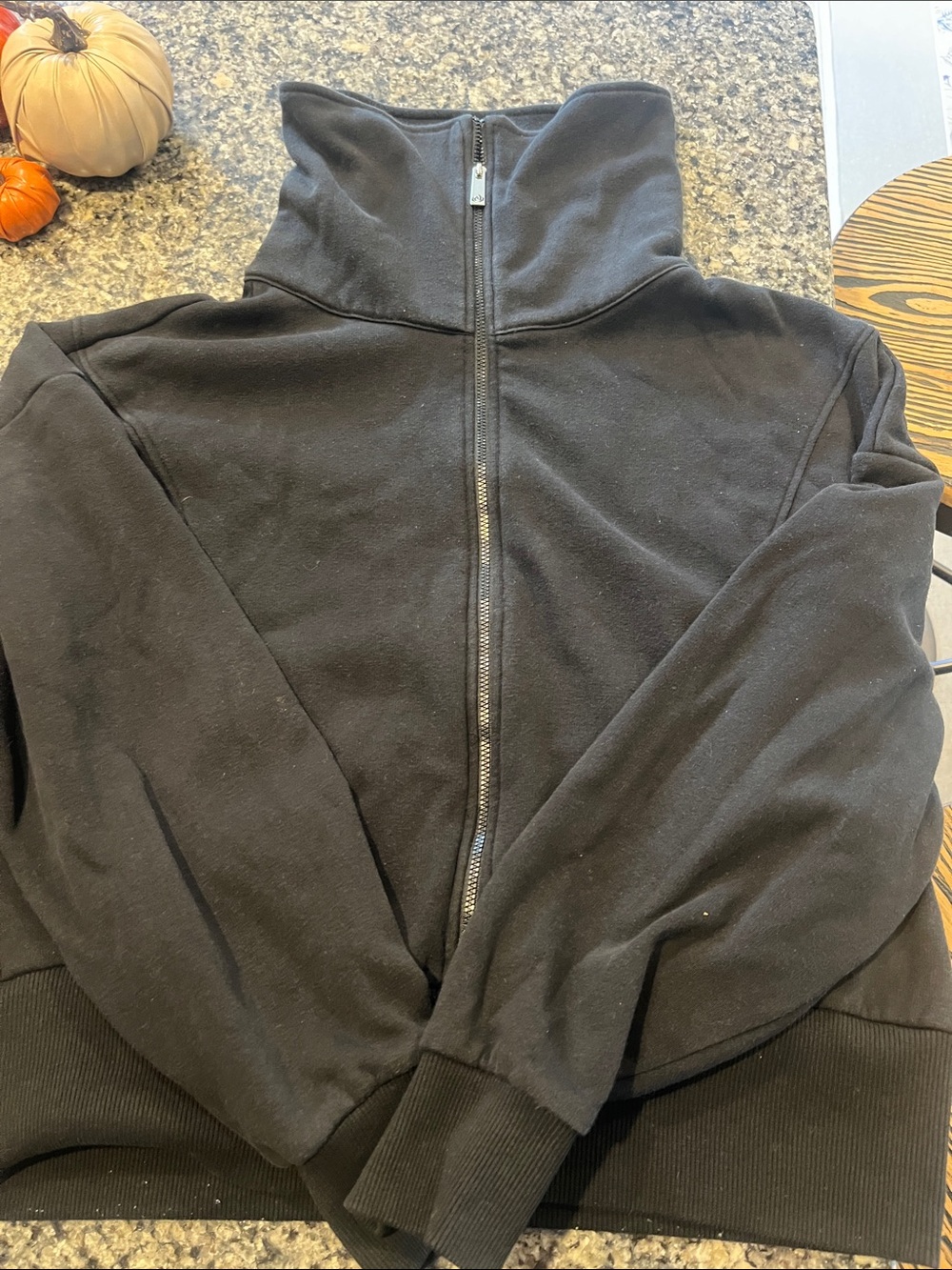 Apana Black Lightweight Full-Zip High-Collar Shirt Jacket